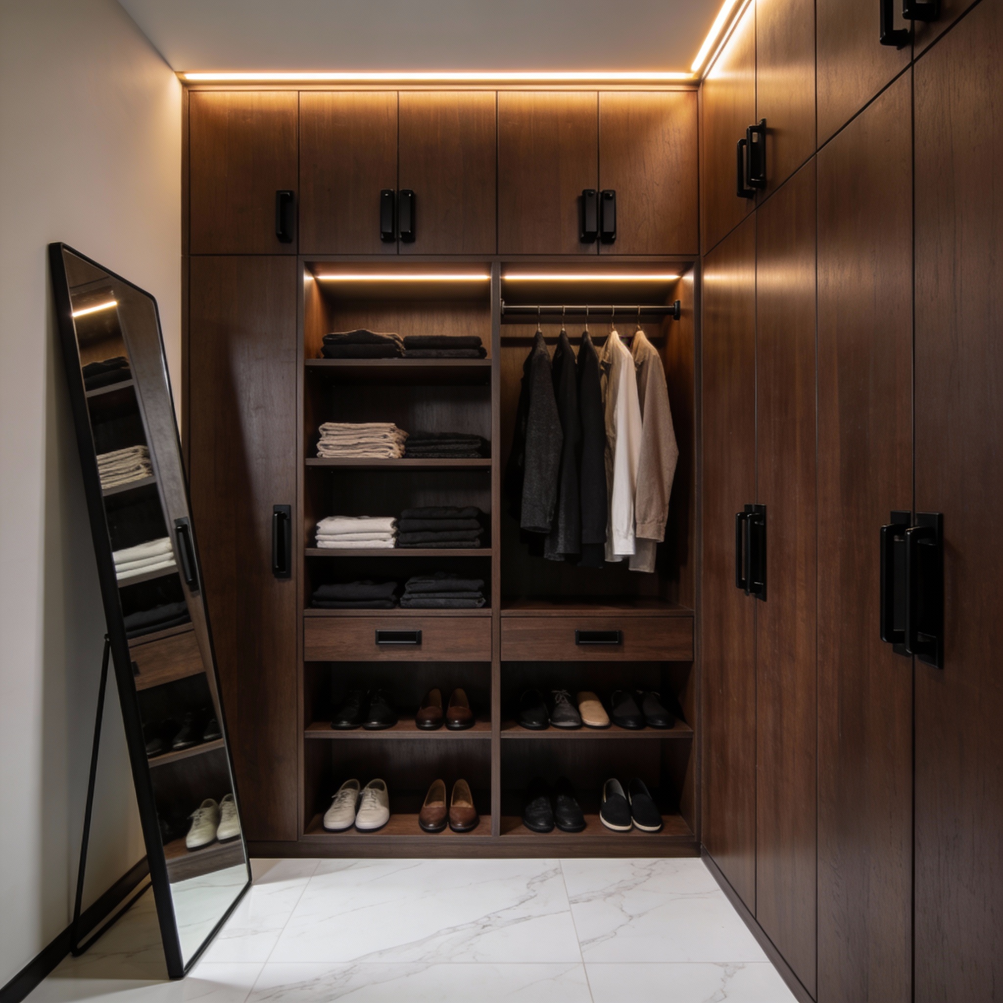 Walk-in wardrobe design
